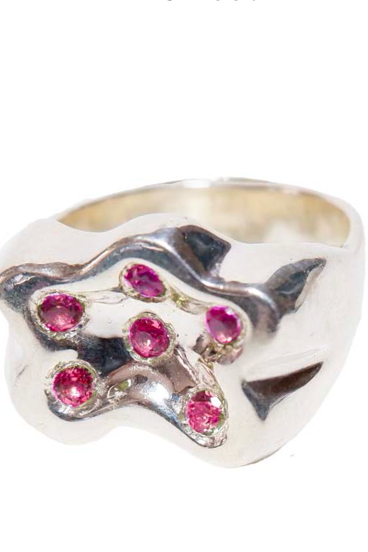 Flower Samsi Ring (Ruby)