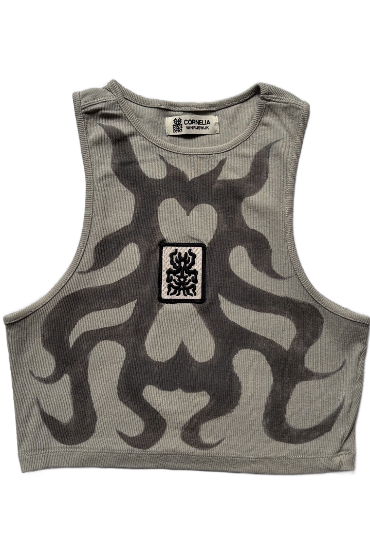 Reworked Tank Top w/ Patch (Grey)