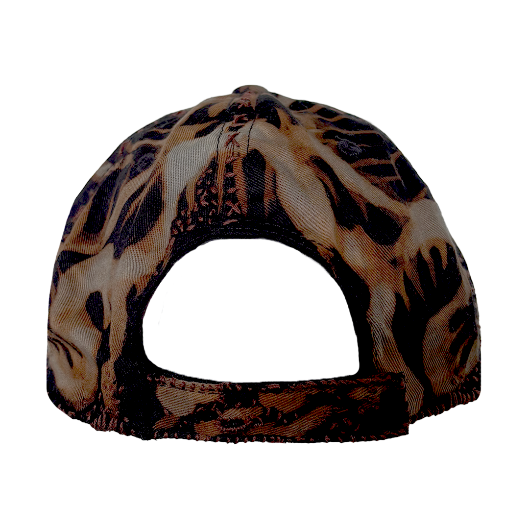 Reworked Embroidery Cap (Orange/Black)