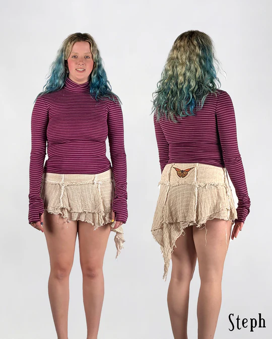 Purple Stripe Wool Blend Longsleeve