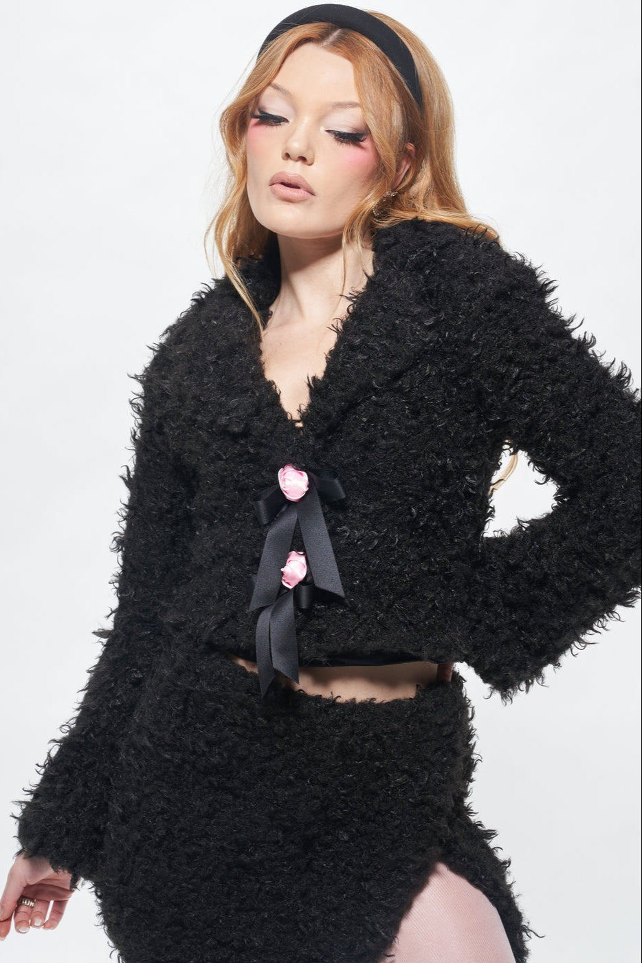 Floral Bloom Jacket (Black)