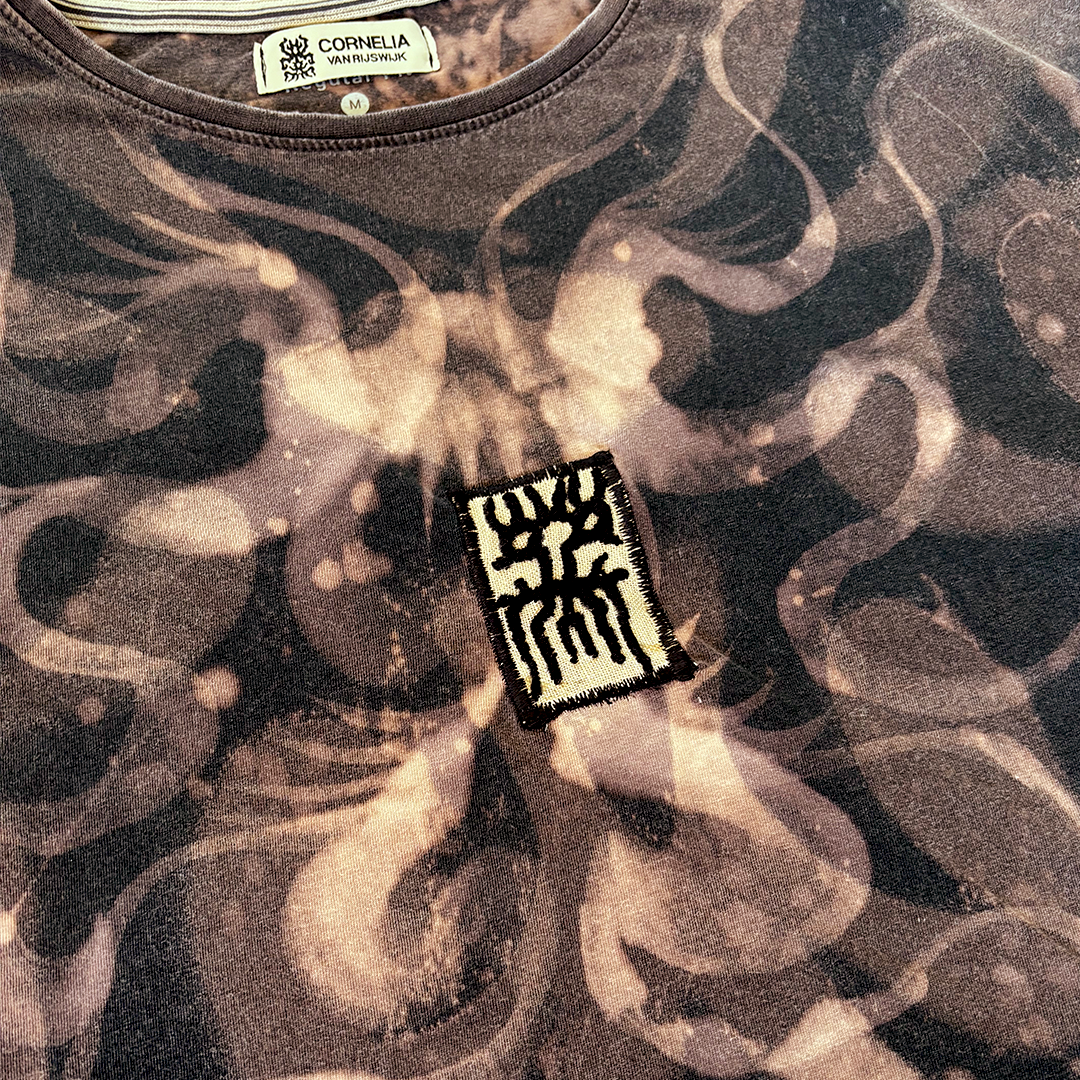 Reworked Embroidery Tee (Black/Rust)