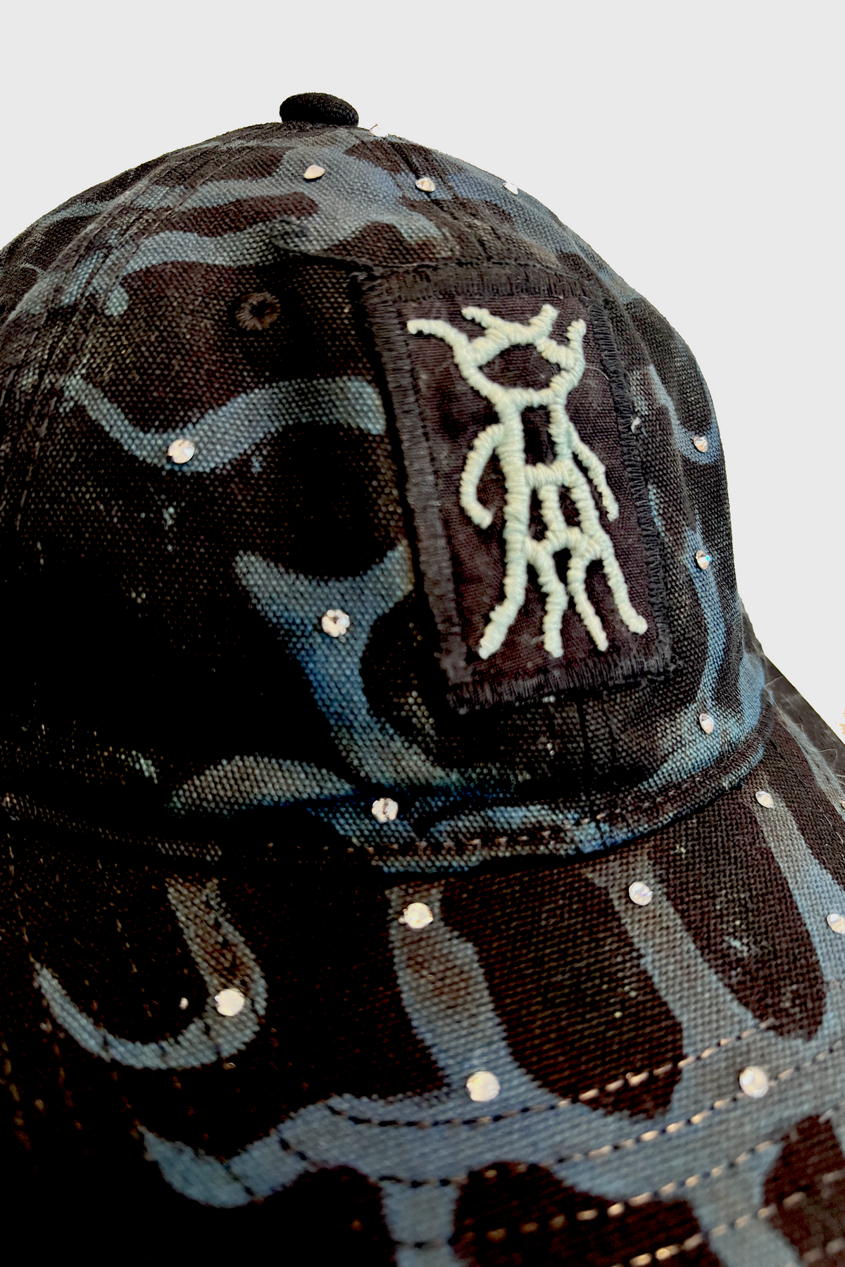 Navy Crystal Cap