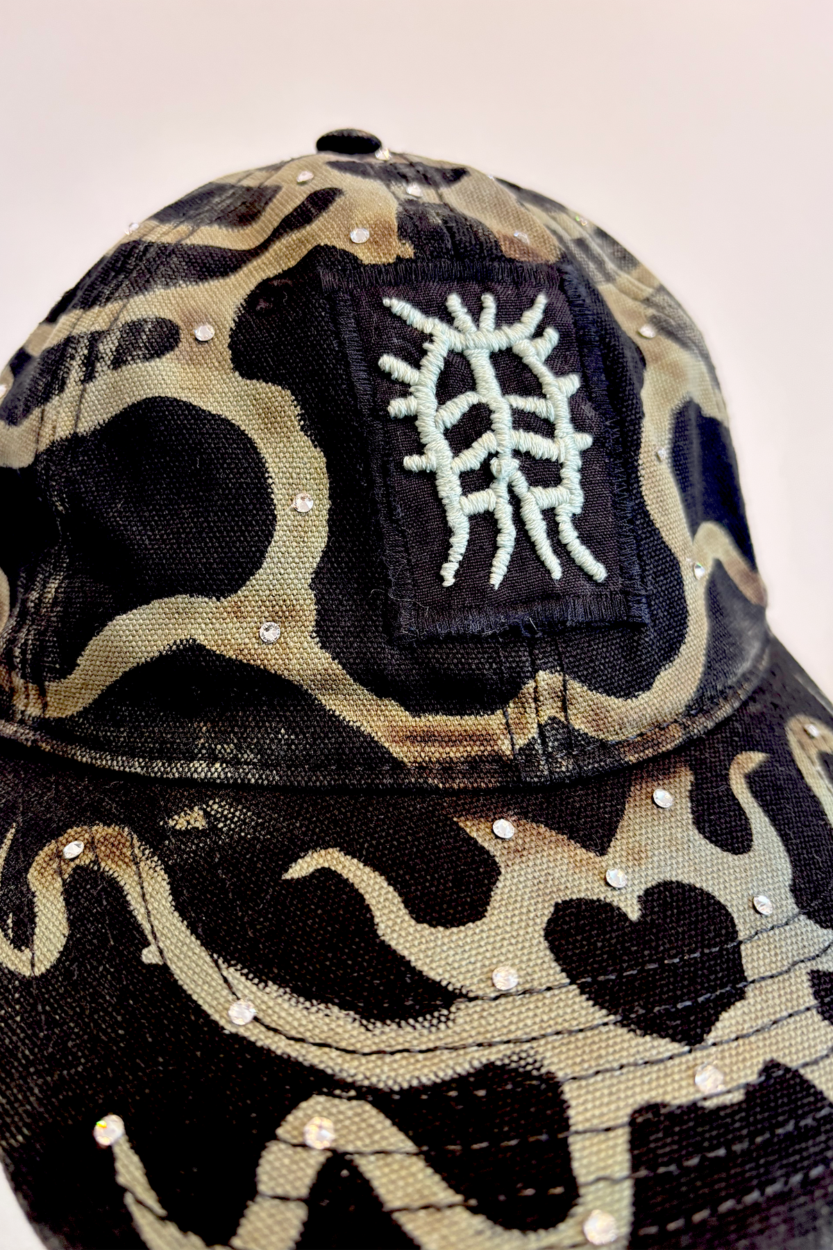 Olive Crystal Cap