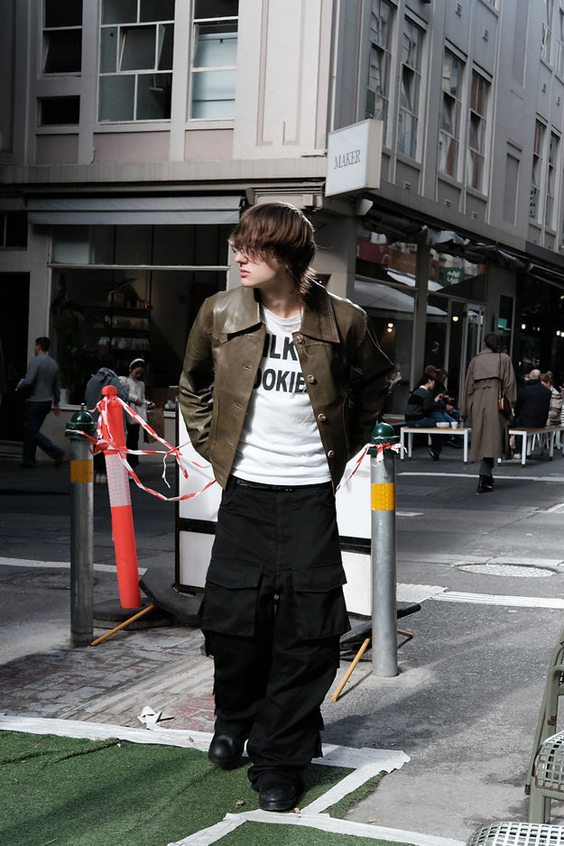 Raw Edge Leather Jacket