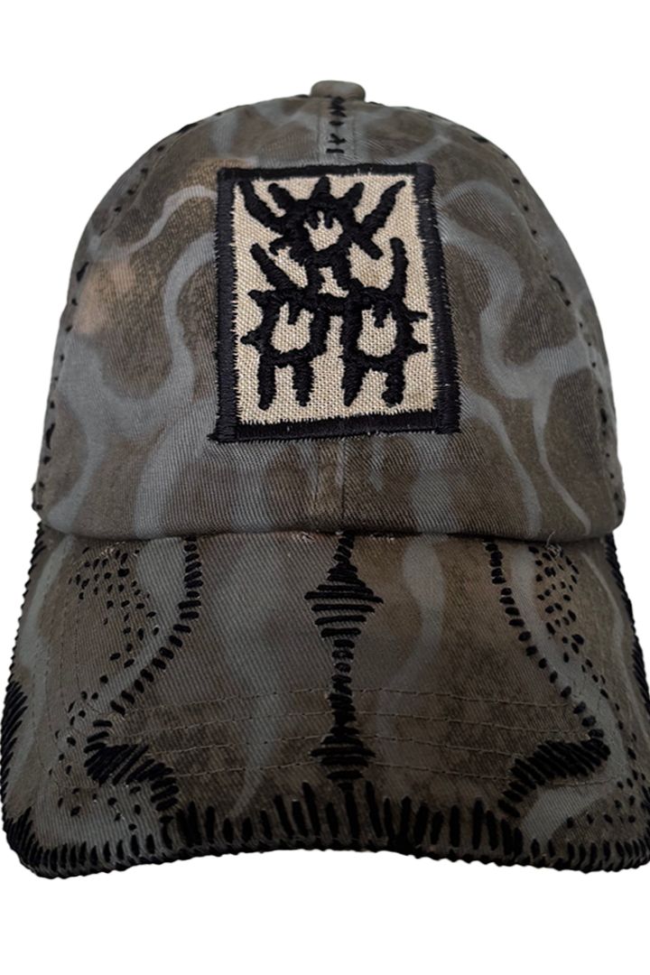 Reworked Embroidery Cap (Olive/Grey)