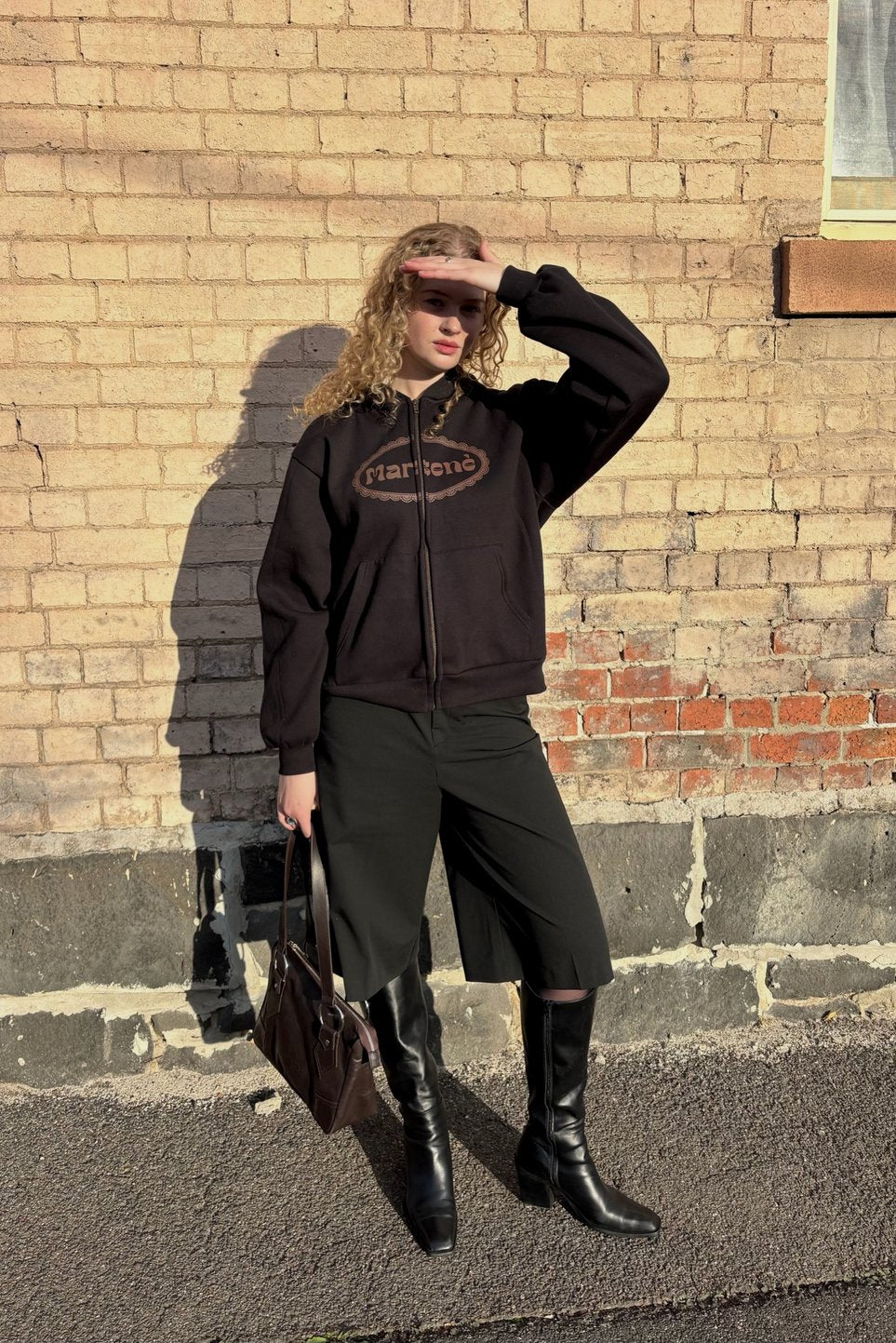 Lace Zip-up Hood