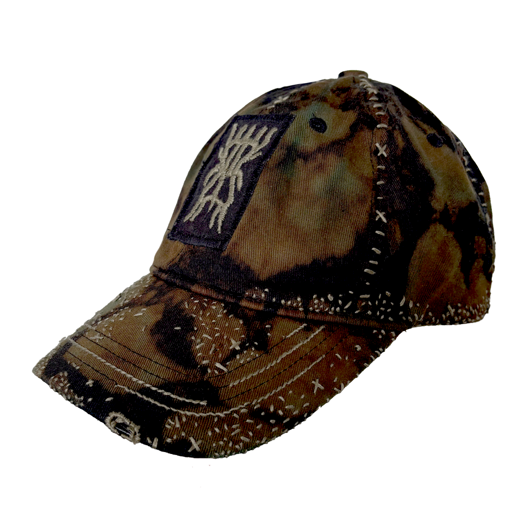 Reworked Embroidery Cap (Moss/Brown/Black)