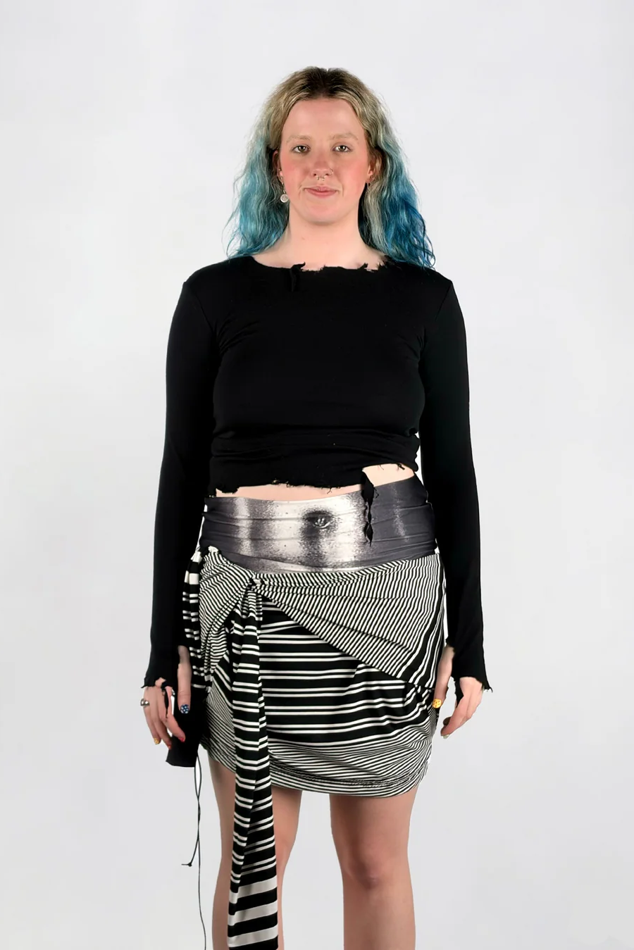 Black Weathered Merino Longsleeve