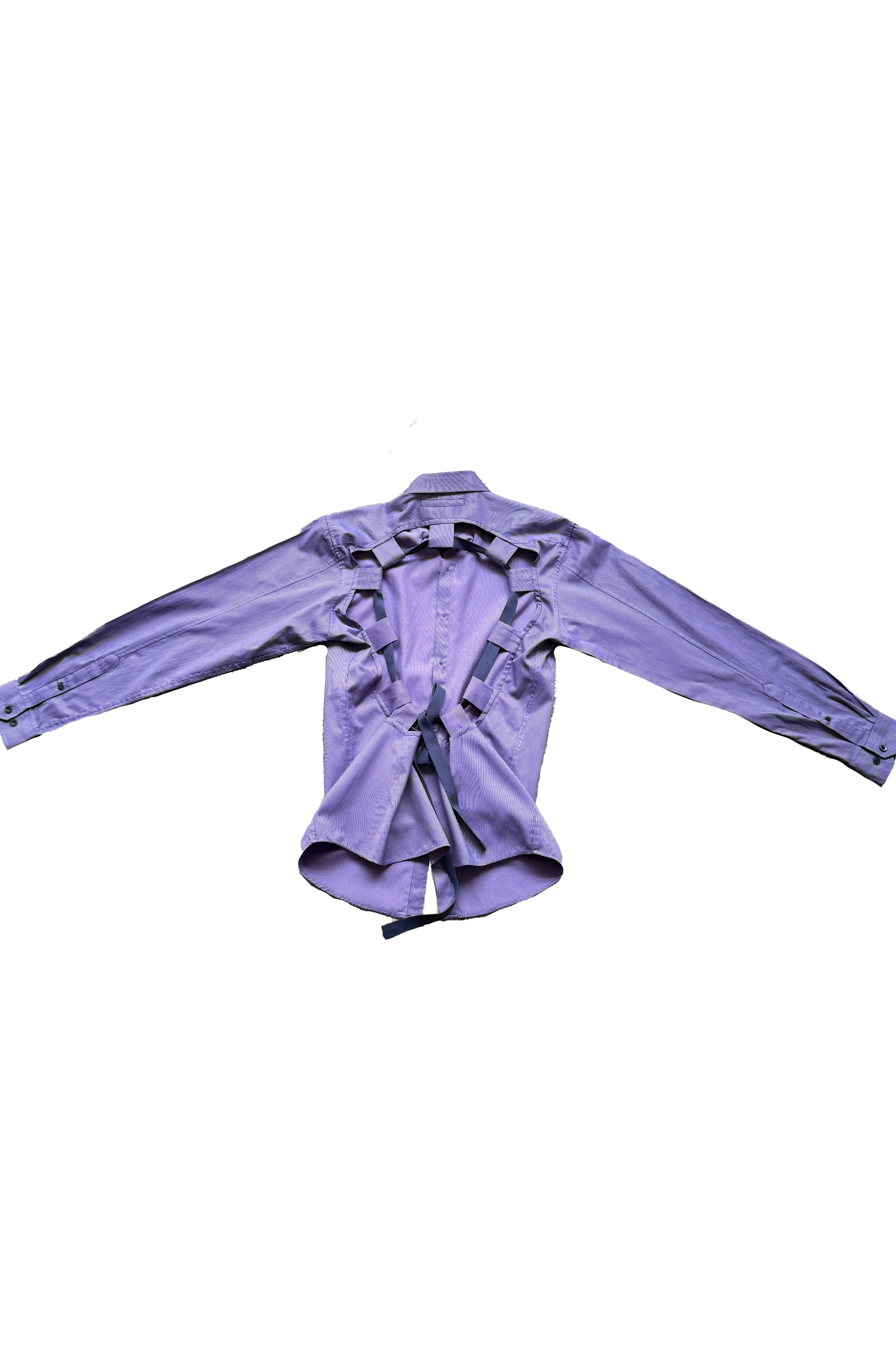 Pivot Shirt - Purple Pinstripe