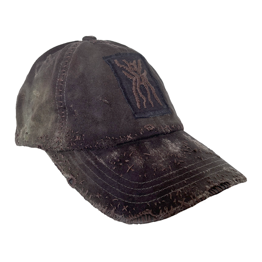 Reworked Embroidery Cap (Brown)