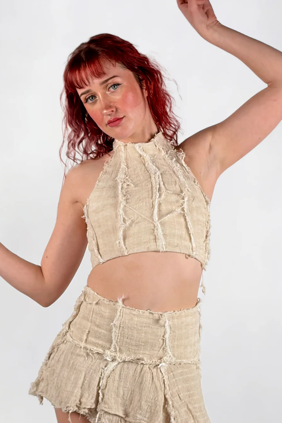 Weathered Crop Halter Top