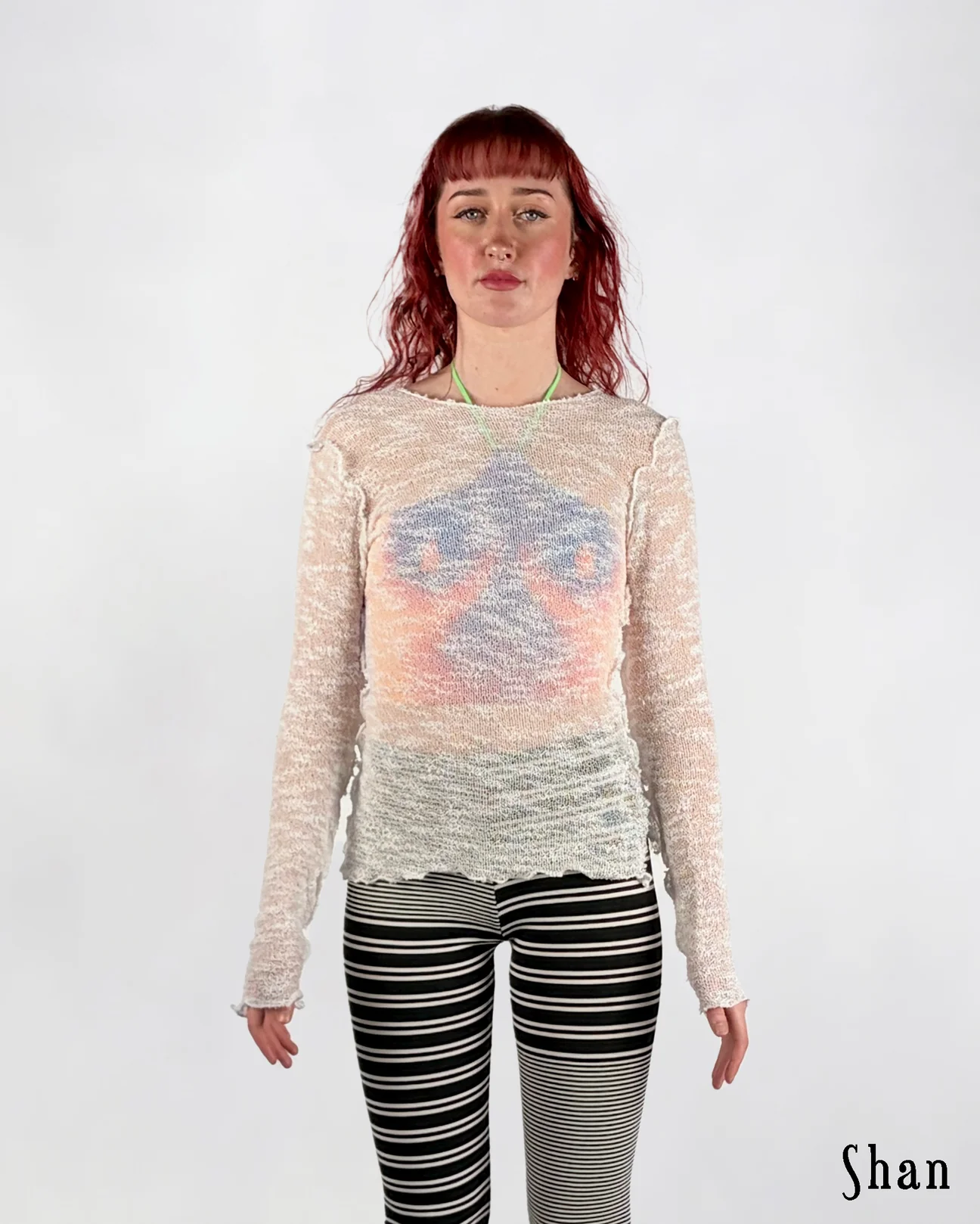 White Web Longsleeve Top