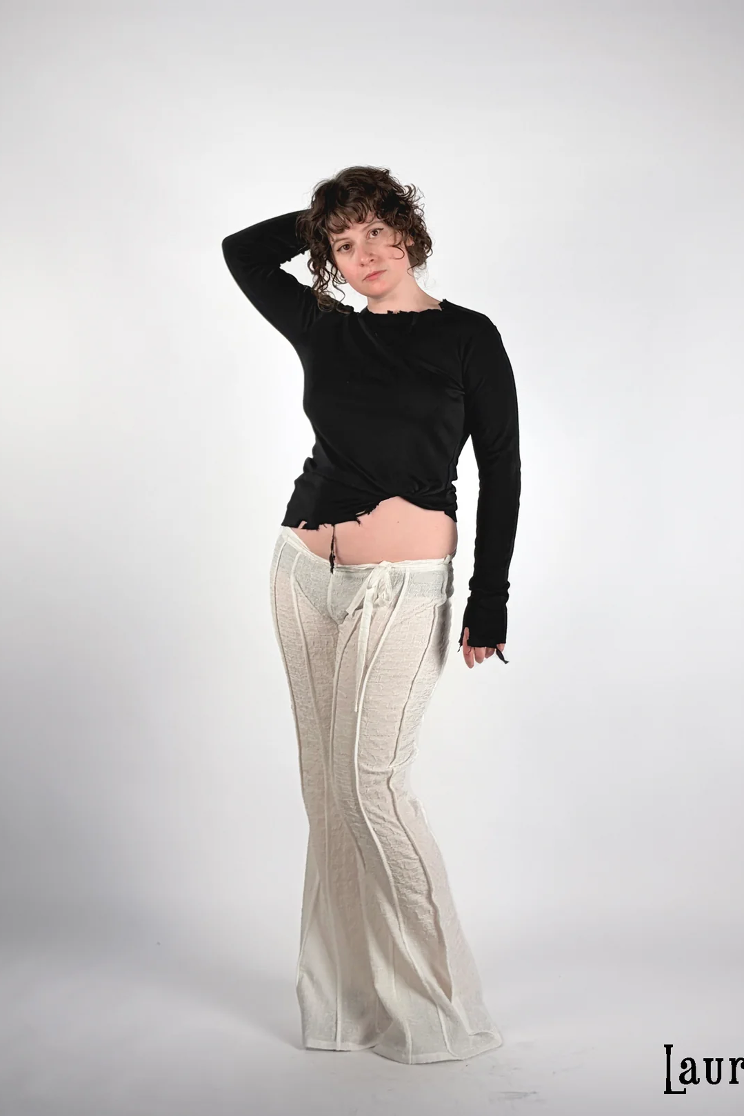 Black Weathered Merino Longsleeve